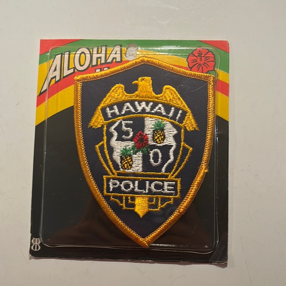 🌴 Vintage Hawaii 5 0 Police Patch